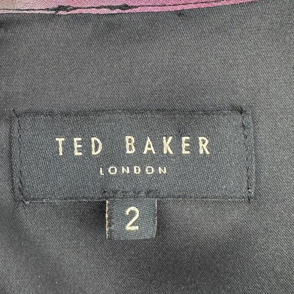 Ted Baker SAKINA Multicolor Floral Print 3/4 Sleeves Fit & Flare Dress Size 2 - Picture 5 of 11